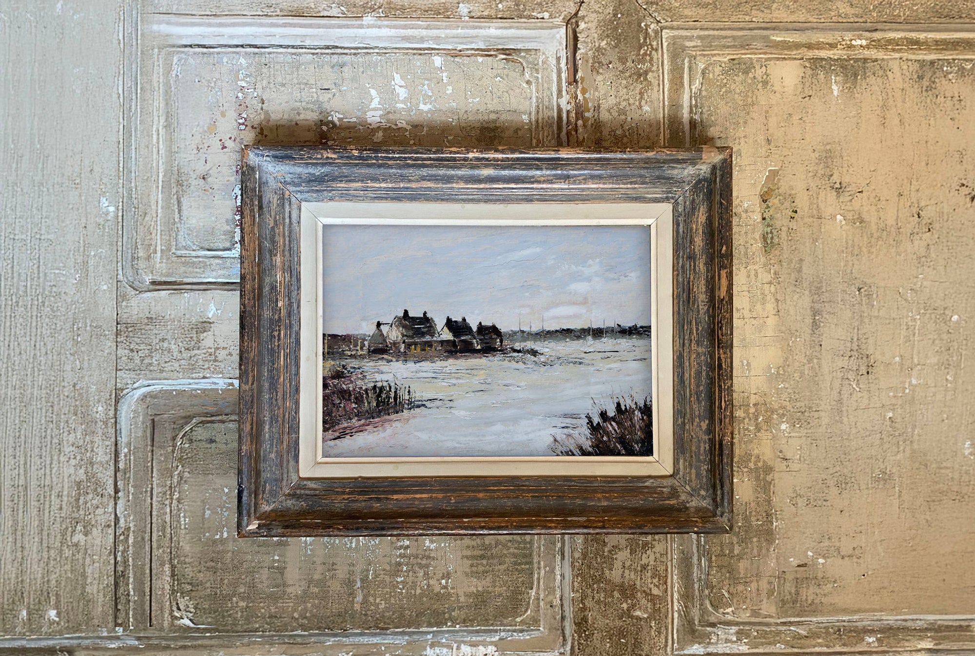 Winter Landscape Art | Vintage Framed Art | Malvina O Neachtain