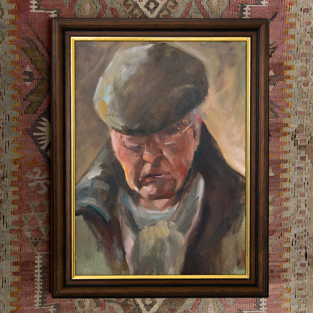 Old Man Portrait | Original Portrait Art | Malvina O Neachtain