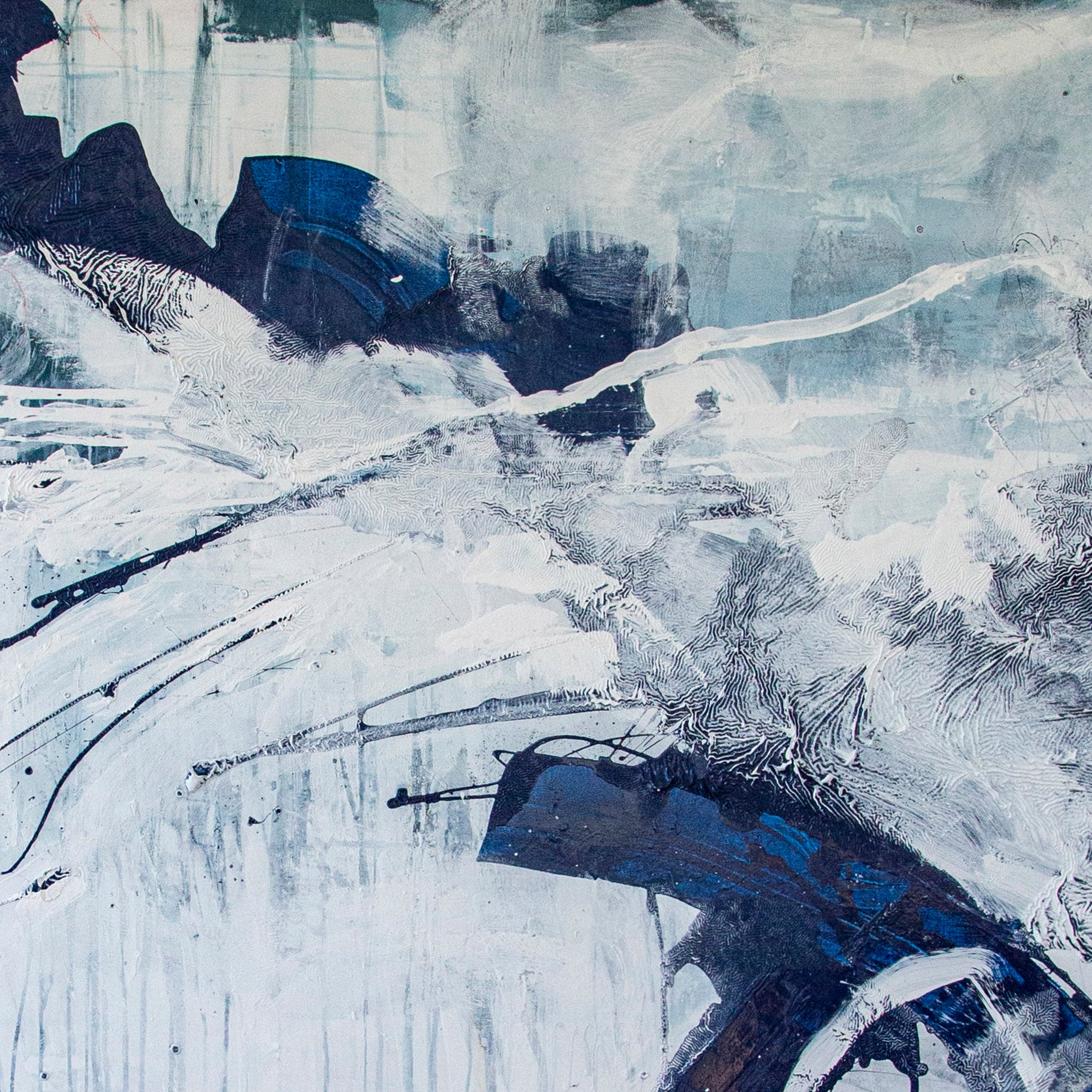 Deep Blue Abstract Painting | Contemporary Art | Malvina O Neachtain