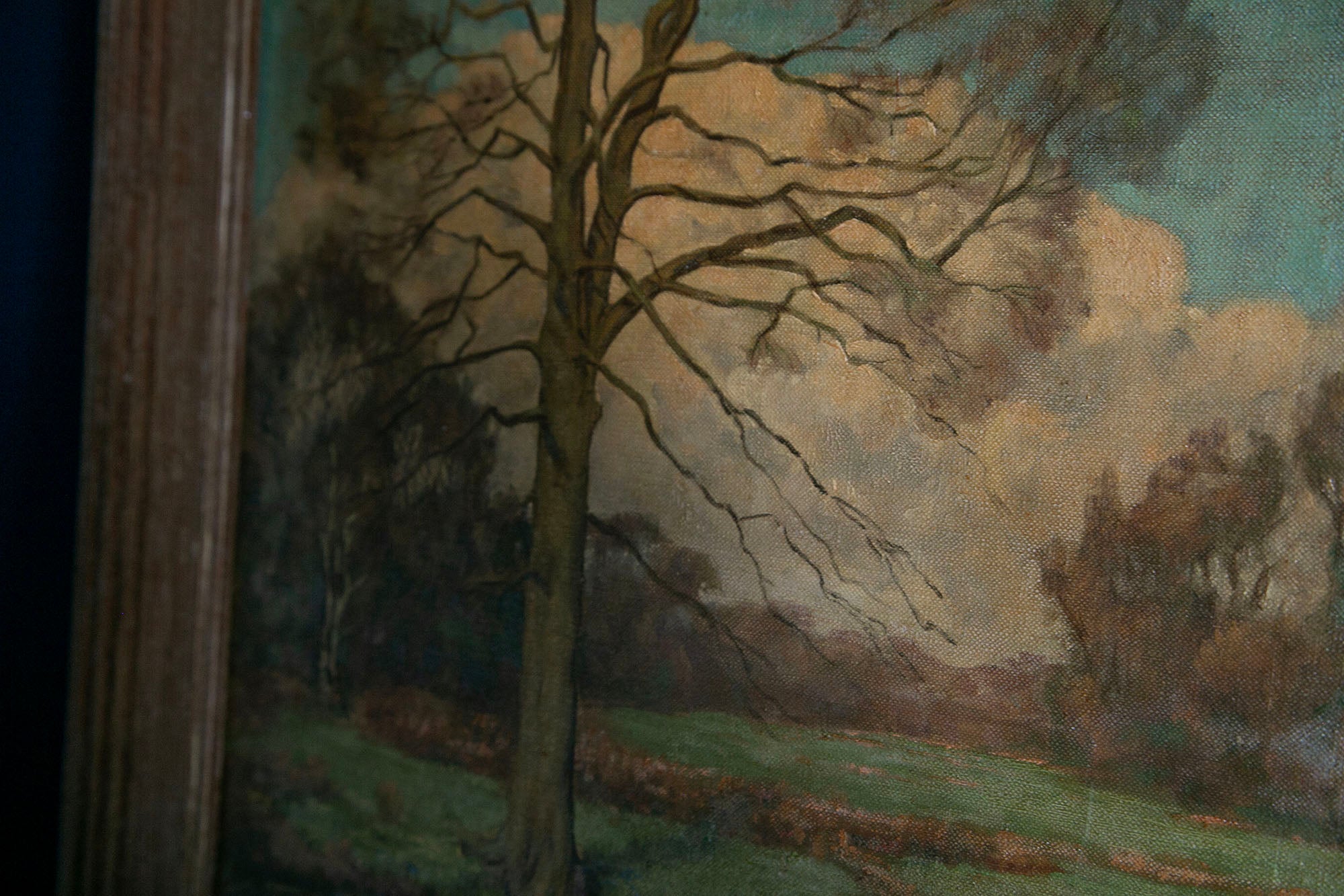 Oil Landscape Painting | Vintage Framed Art | Malvina O Neachtain