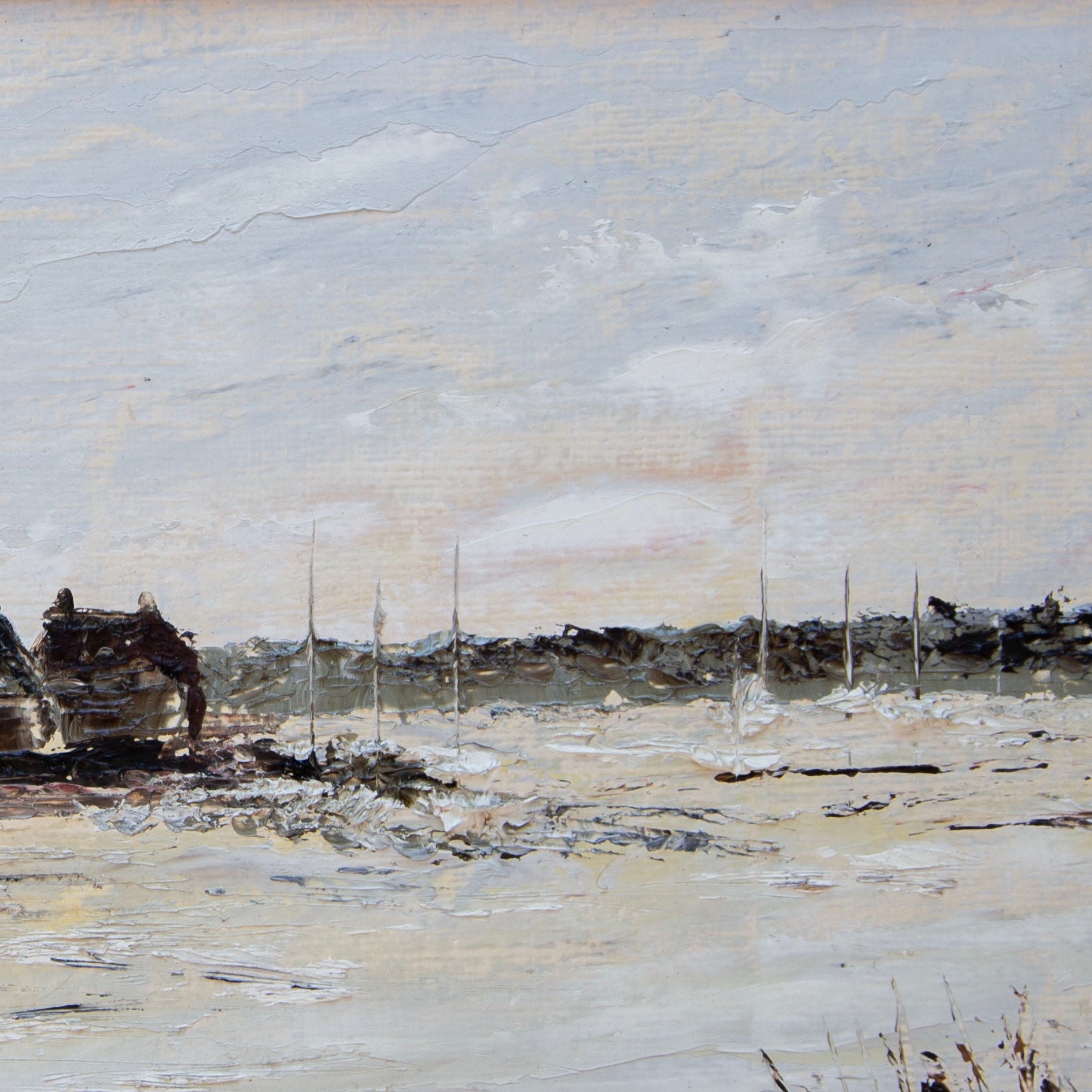 Winter Landscape Art | Vintage Framed Art | Malvina O Neachtain