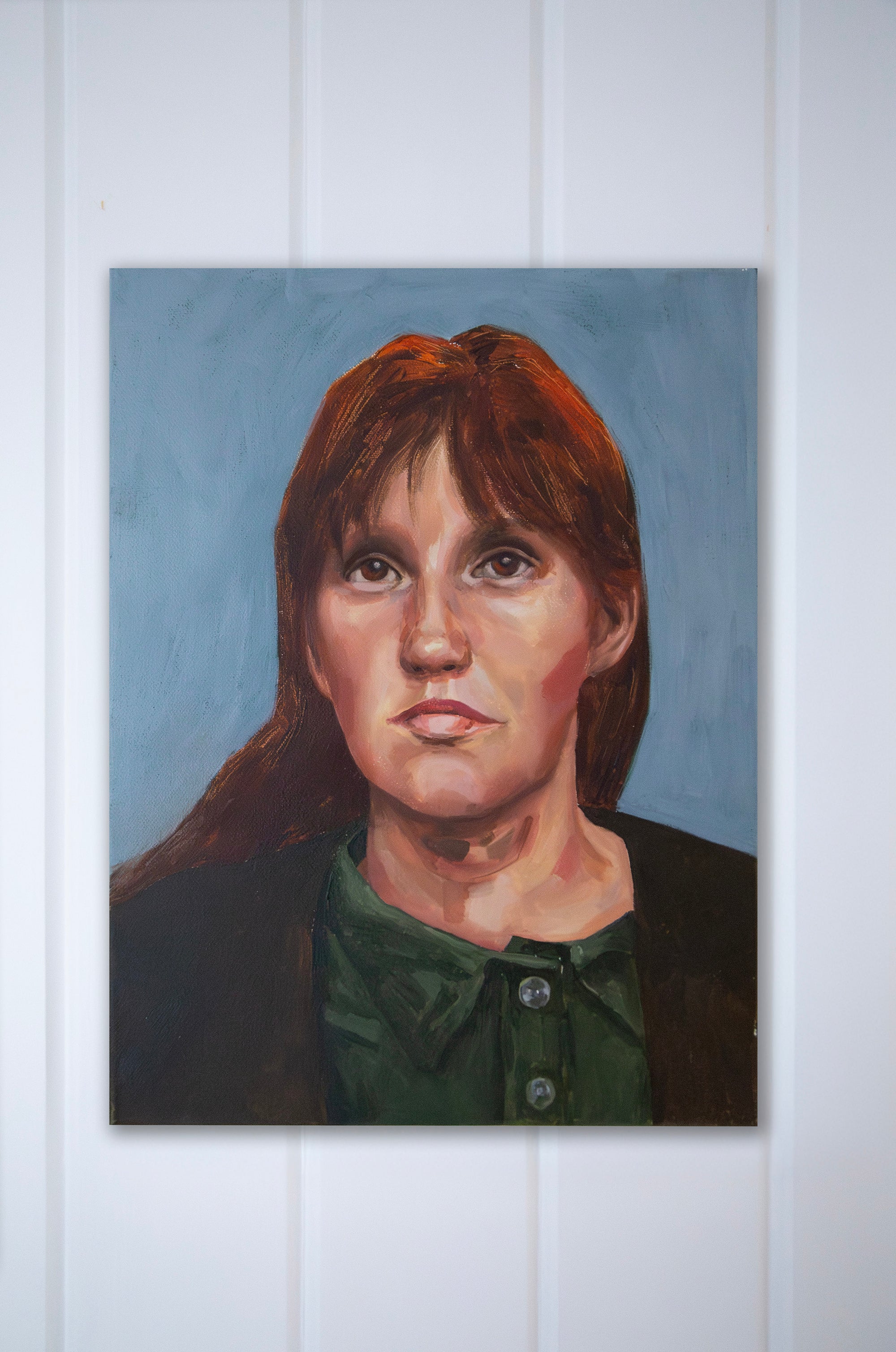 Portrait of Eva | Abstract Portrait Painting | Malvina O Neachtain