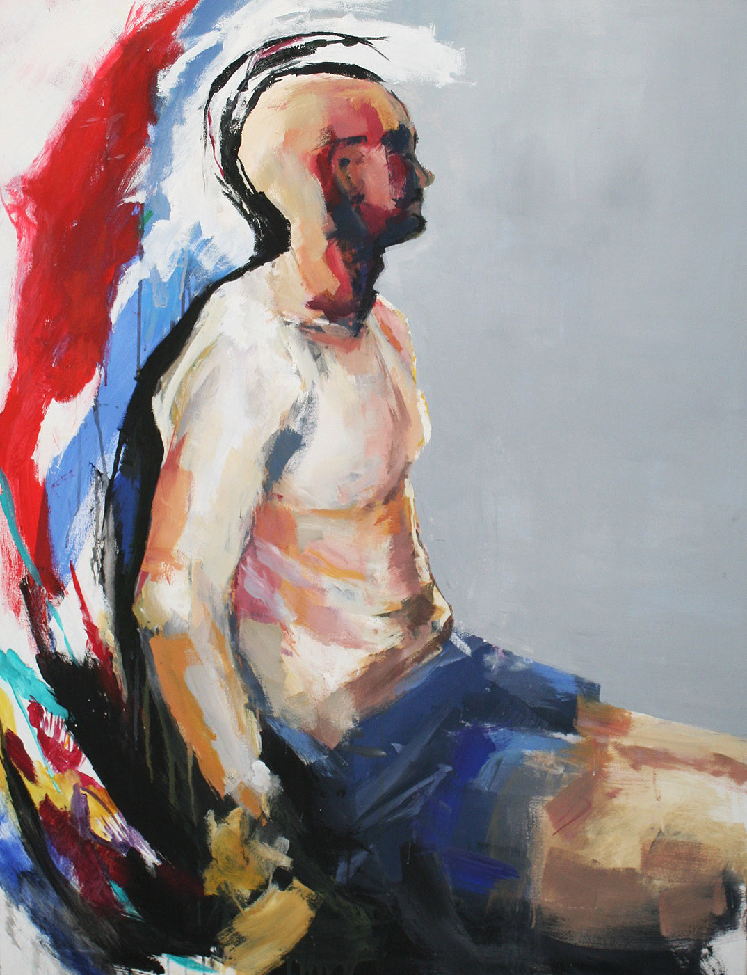 Sitting Man Art | Figurative Art Sculpture | Malvina O Neachtain
