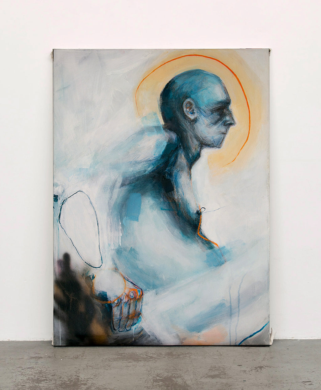 Sitting Man Figurative Art | Sitting Man Art | Malvina O Neachtain